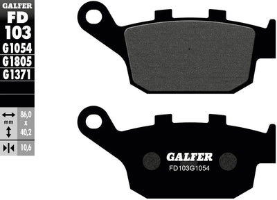 Galfer bremsbelag fd103 brake pad fd103 g1054 organic