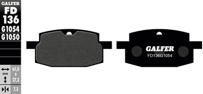 Galfer remblokken fd136 brake pad fd136 g1054 organic