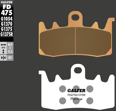 Galfer bremsbelag fd475 brake pad fd475 g1375r sint.metal racing