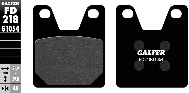 Galfer remblokken fd218 brake pad fd218 g1054 organic standard