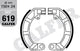 Galfer remsegmenten mf619 brake shoe mf619 g2165 organic
