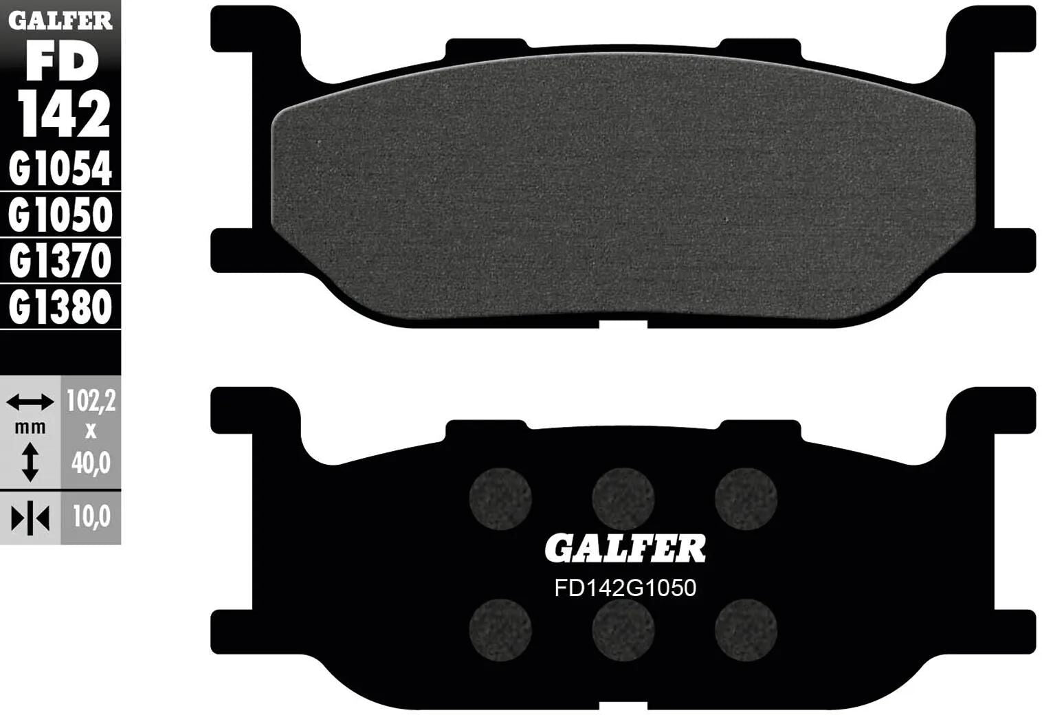 Galfer remblokken fd142 brake pad fd142 g1050 organic