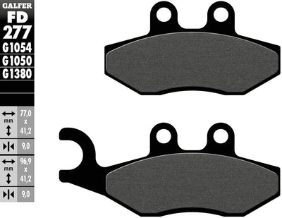 Galfer remblokken fd277 brake pad fd277 g1050 organic scooter