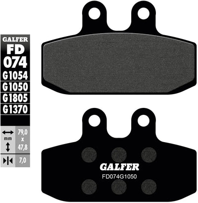 Galfer bremsbelag fd074 brake pad fd074 g1050 organic