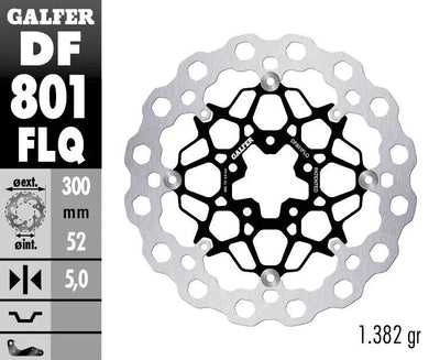 Galfer remschijf df801 rotor brake rotors floating r90r