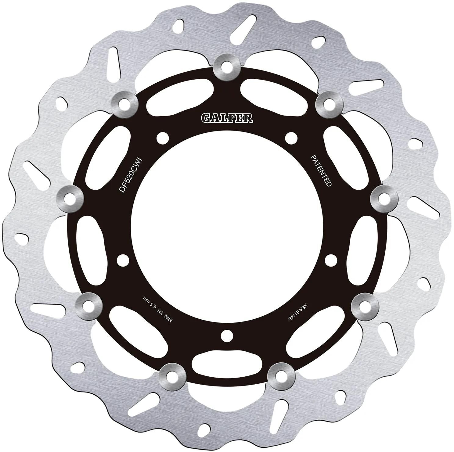 Galfer remschijf df520 rotor brake rotors floating left