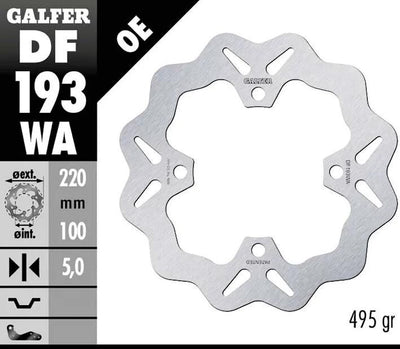 Galfer remschijf df193 rotor df193 type wa rigid