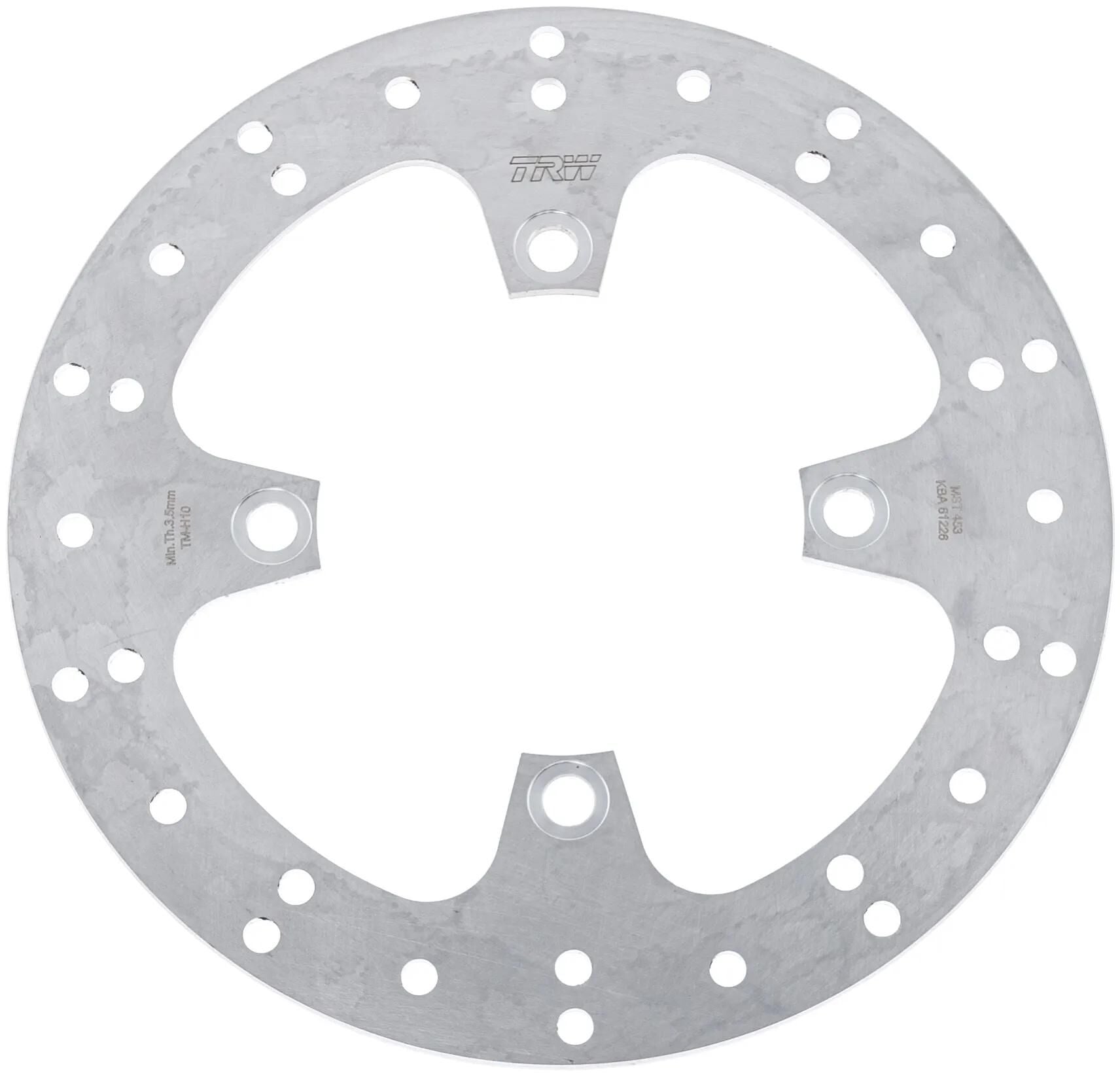 Trw remschijf mst453 rotor mst453 rigid