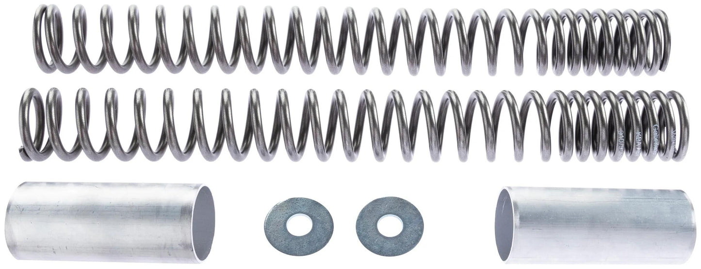 Wirth voorvork veerset fork spring set 5008 polished,cover 1284
