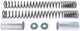 Wirth voorvork veerset fork spring set 1028 polished,cover 1374