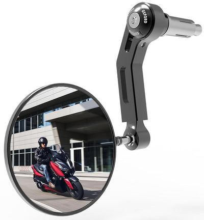 Oxford lenkerendenspiegel premium-aluminium handlebar mirror aluminum black right