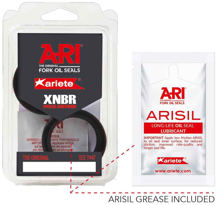 Ari voorvork keerring set fork seal set 009 27x39x10.5 tc4