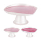 Home styling taartplateau 21cm 2 assorti glitter roze donkerroze