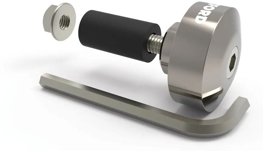 Oxford stuureinde barends 1 handlebar plugs 1 silver 22mm handlebars