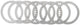 Trw stalen ringset clutch.steel.kit mes305-8