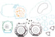 Athena motor pakkingset gasket set engine egs-exc lc4 400-620,96-98