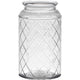 Hakbijl glass brussel vaas glas met motief ø10xh18cm