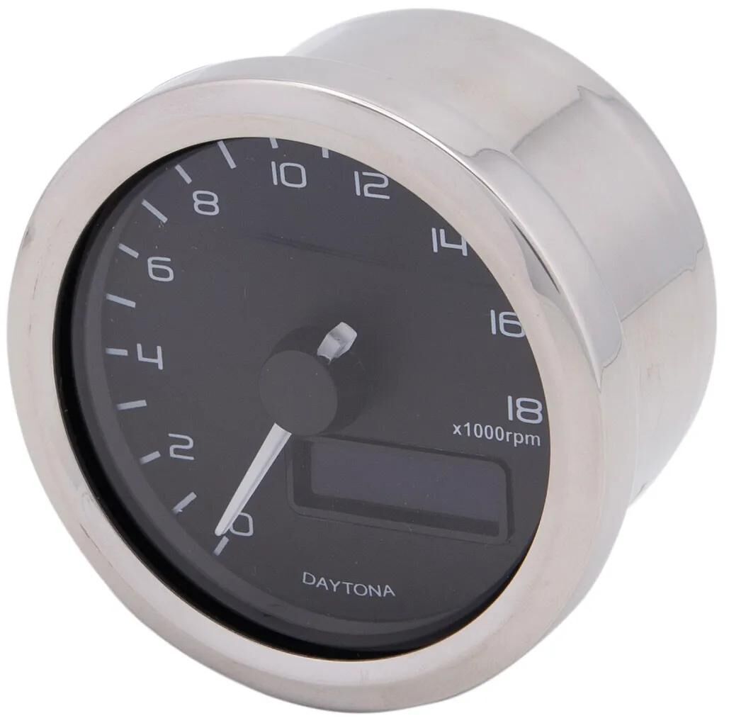 Daytona toerenteller velona 60 rpm velona,sw led-blue 18000 rpm