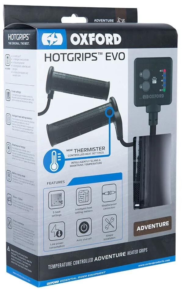 Oxford handvatverwarming hotgrips evo heated grips evo a 22+25mm open 5-stage