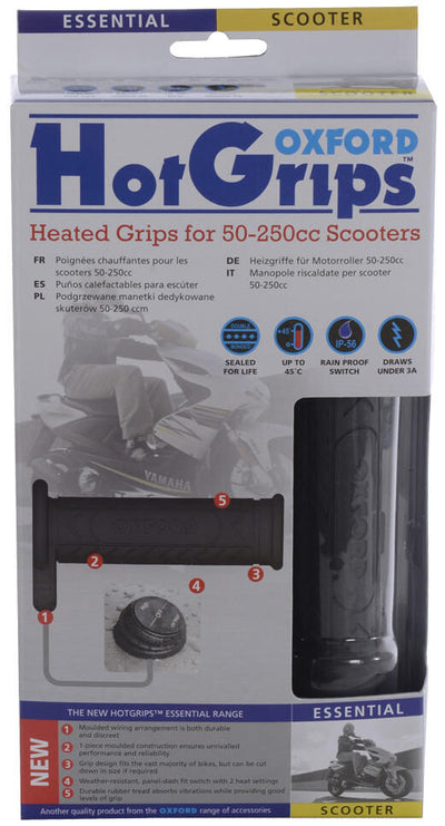 Oxford heizgriffe hotgrips essential heated grips scoot 22+25mm open 2-stage