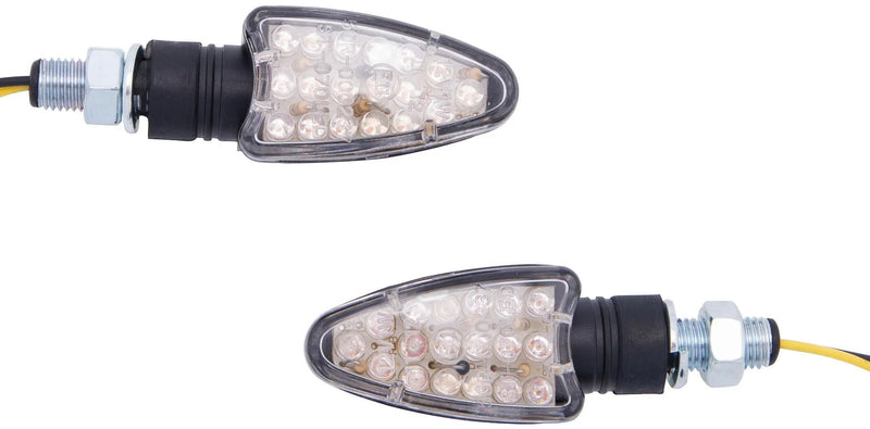 Spec-x led knipperlicht arrow led turn signal ar black, short sleeve, pair