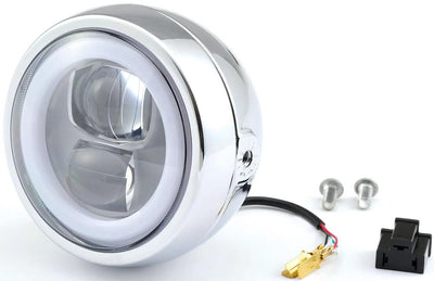 Daytona hoofdkoplamp led headlights led 12mm chr, lateral