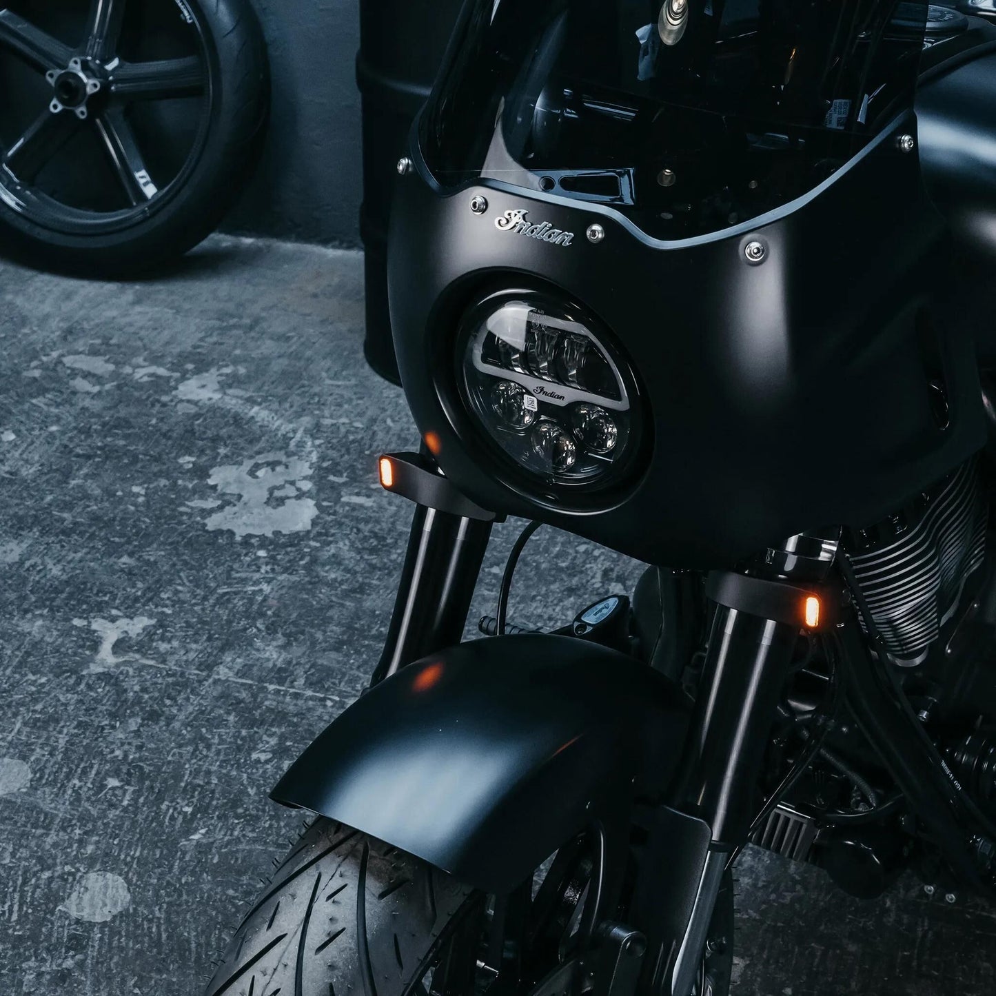 Motoism vorkklem richtingaanwijzer type three evo fork clamp turn signal mi type three evo 37 38 39