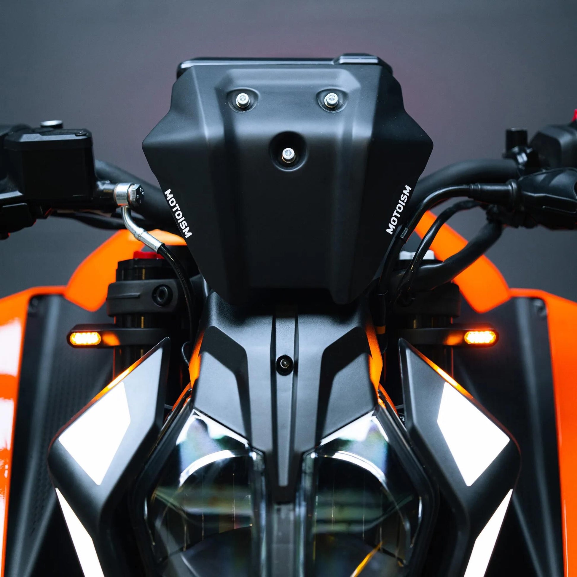Motoism gabelschellen-led-blinker type four evo fork clamp turn signal mi type four evo 55 56 57 mm