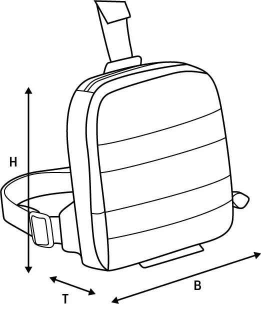 Oxford beentas aqua l1 leg bag aqua l1 black
