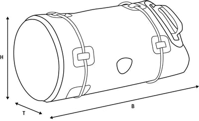 Oxford bagagerol aqua t-50 baggage roll t-50 black grey fluo