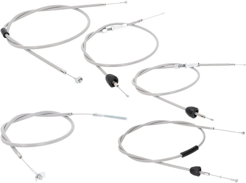 101 octane bowden kabelset bowden cable set 101.octa 5tlg gray