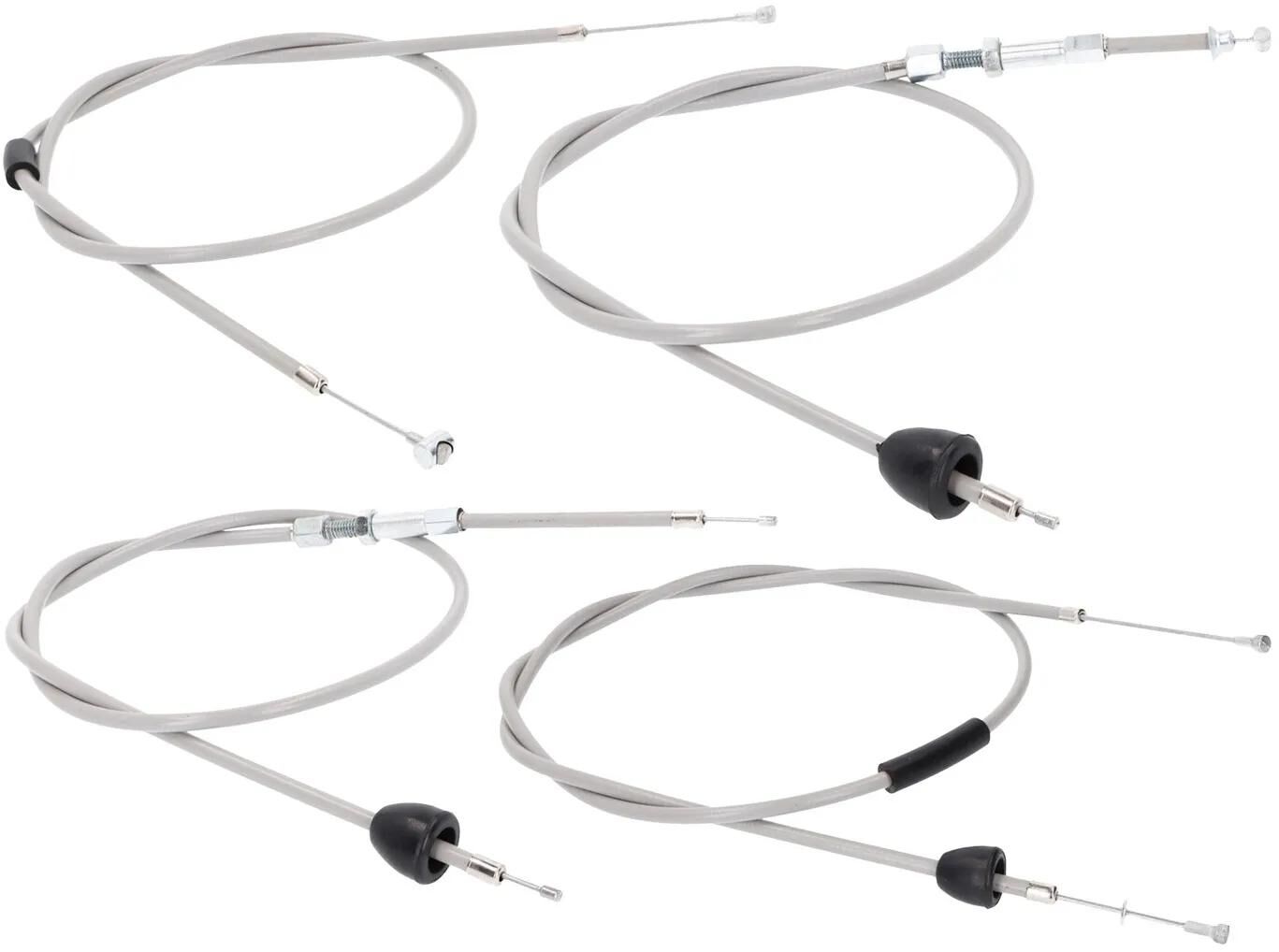 101 octane bowden kabelset bowden cable set 101.octa 4tlg grey