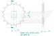 Esjot antriebsritzel 1820 sprocket 461 13z standard