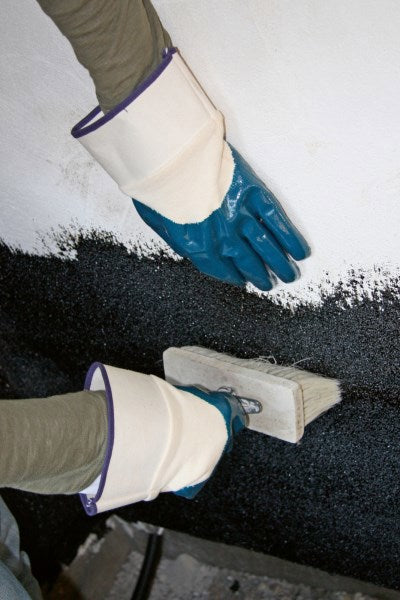 Keron producten handschoen blauw nbr met kap