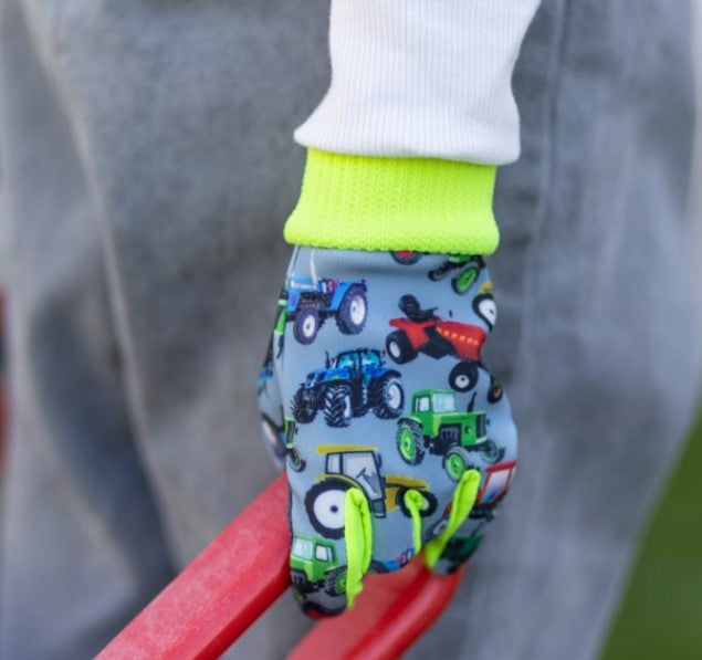 Keron producten kinderhandschoen joy 6 8 jaar tractormotief