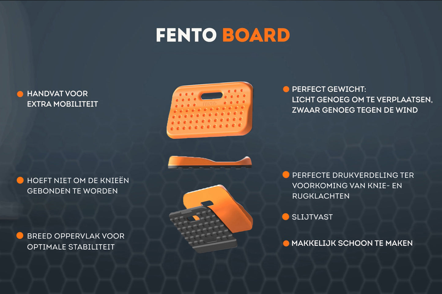 Fento producten board ergonomische kniemat per stuk