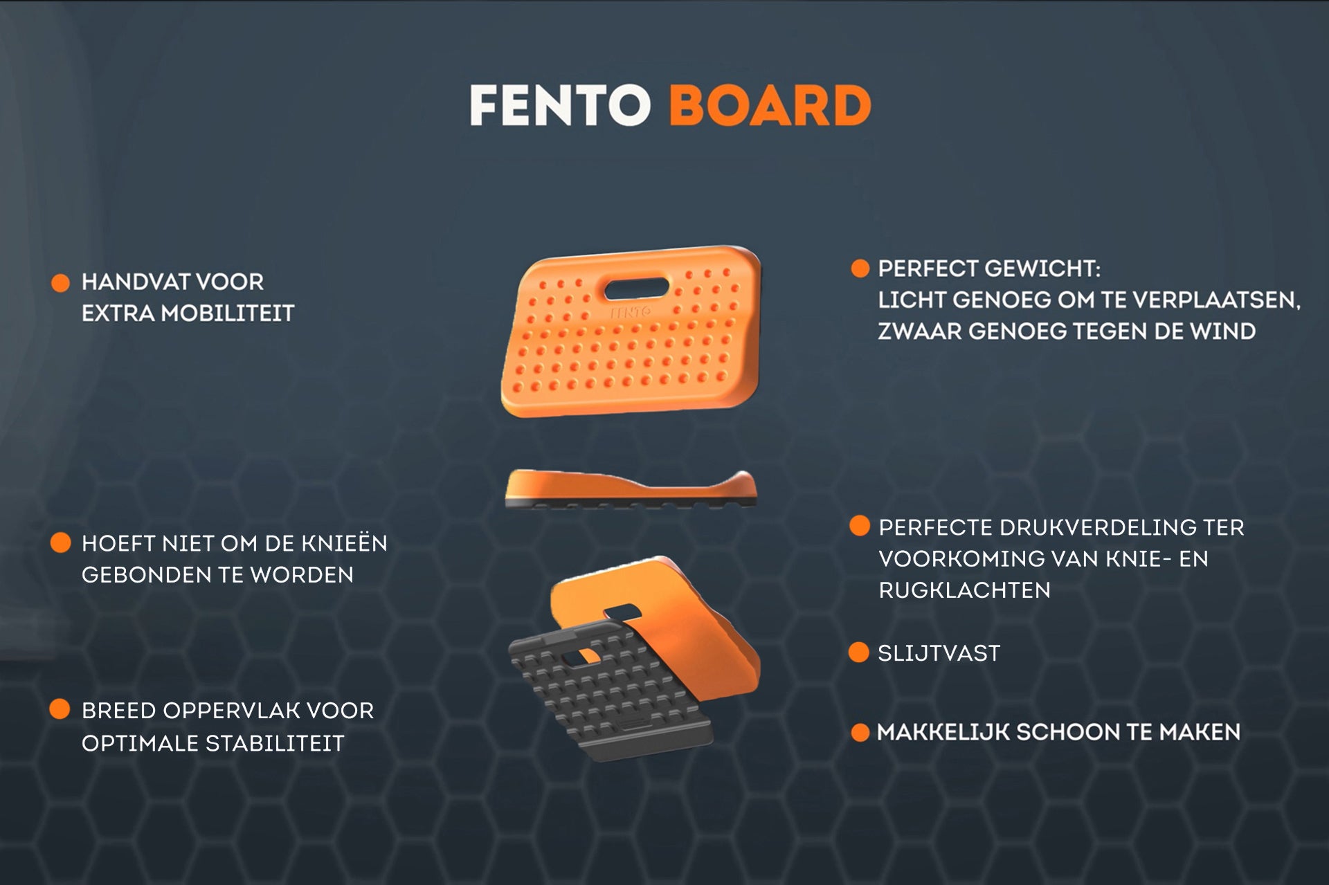 Fento producten board ergonomische kniemat per stuk