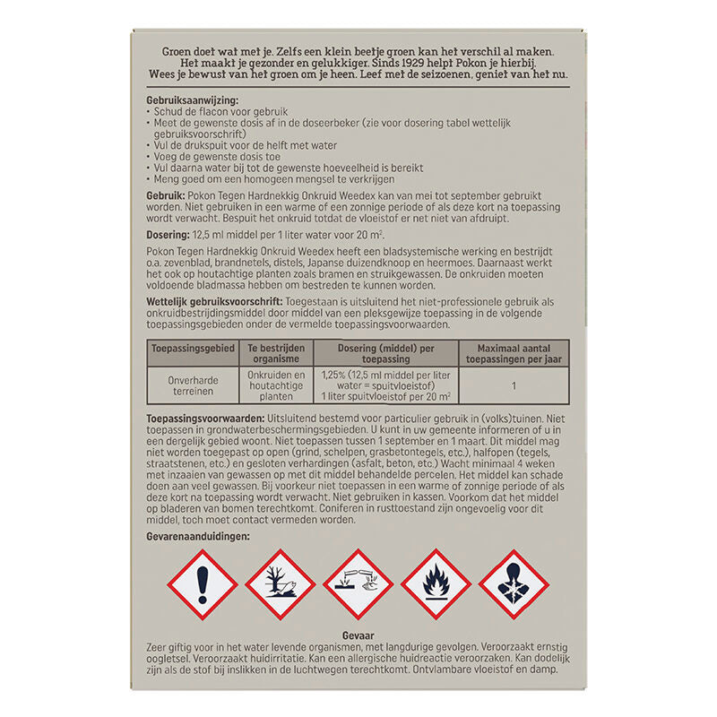 Pokon producten tegen hardnekkig onkruid concentraat 100ml weedex