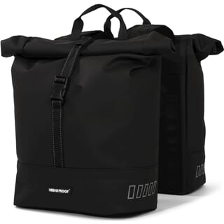 Urbanproof tas double roll up recycle 38l zwart