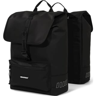 Urbanproof tas double cargo up recycle 38l zwart