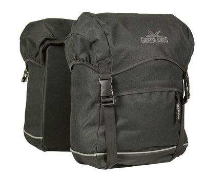 Greenlands tas dubbel travel groot 4544 50l. zwart