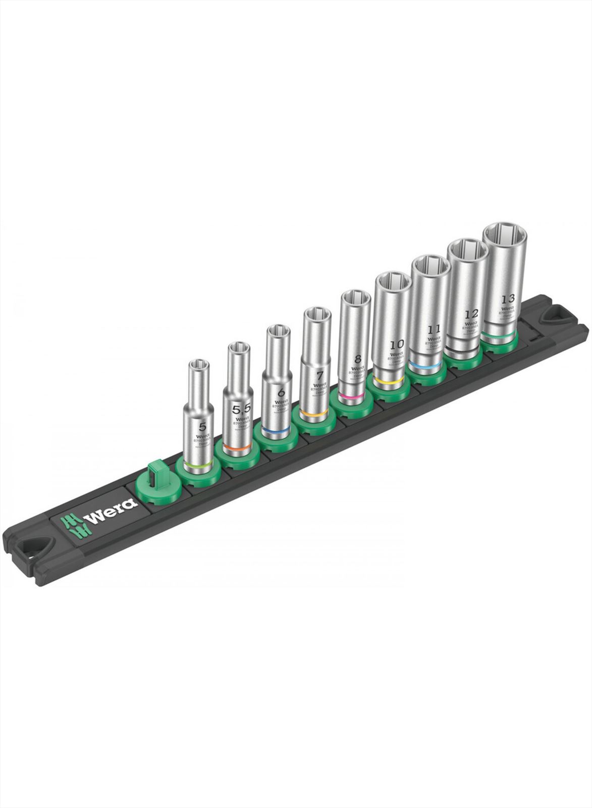 Wera dop-magneetstrip a deep 1 doppenset | 1 4 -aandrijving | 9-delig - 05005410001