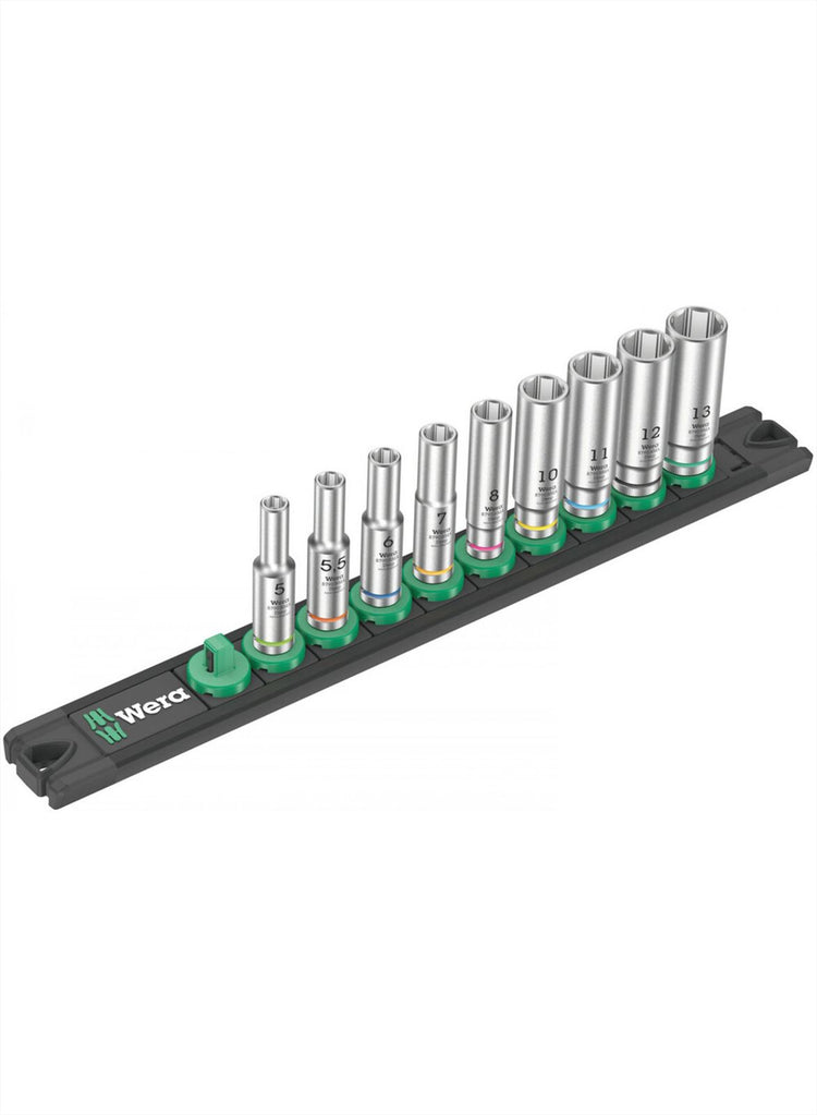 Wera dop-magneetstrip a deep 1 doppenset | 1 4 -aandrijving | 9-delig - 05005410001