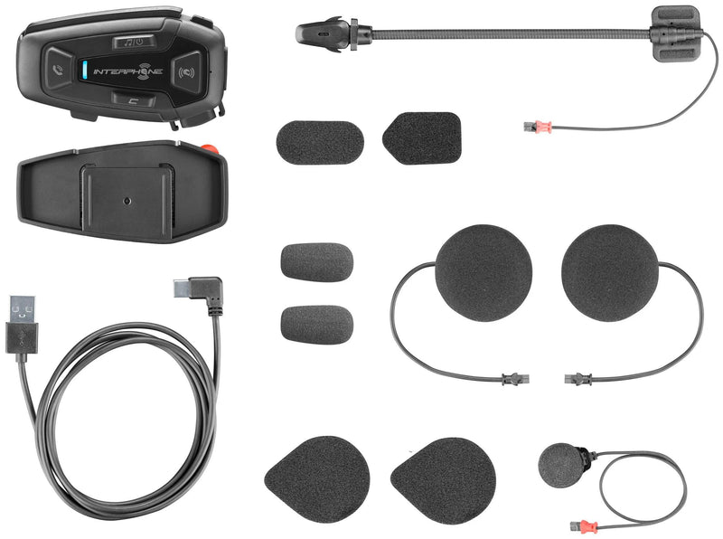 Interphone helm communicatie systeem u-com 8 r com. system helmet u-com8r singlekit