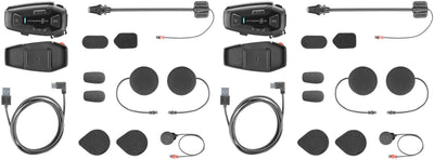 Interphone helm communicatie systeem u-com 8 r com. system helmet u-com8r doublekit