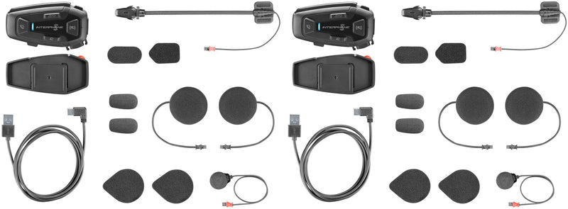 Interphone helm communicatie systeem u-com 8 r com. system helmet u-com8r doublekit