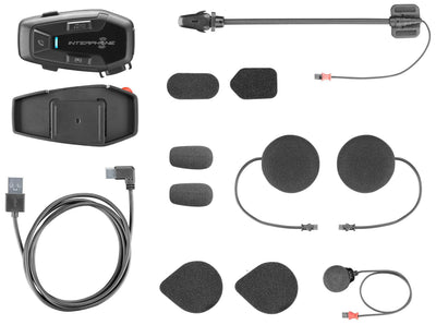 Interphone helm communicatie systeem u-com 7 r com. system helmet u-com7r doublekit