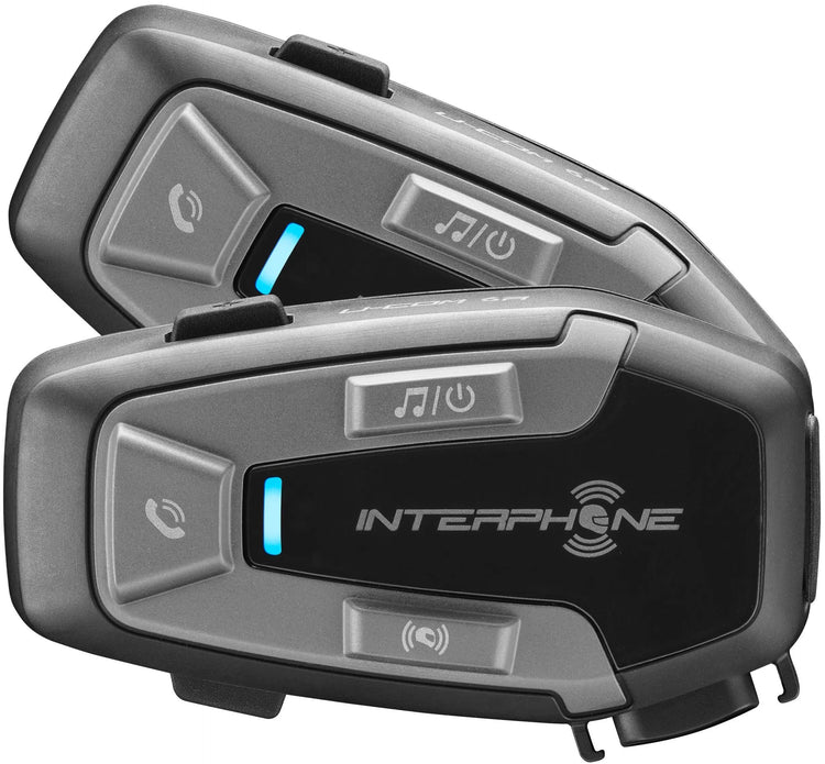 Interphone helm communicatie systeem u-com 6 r com. system helmet u-com6r doublekit