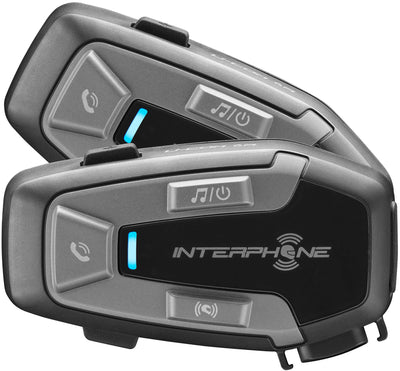 Interphone helm communicatie systeem u-com 6 r com. system helmet u-com6r doublekit