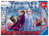 Ravensburger puzzel frozen 2 de reis naar het onbekende 2x12 stukjes - afbeelding 1